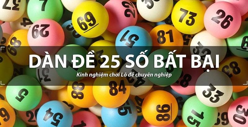 dàn đề 25 số bất bại của chuyên gia soi cầu